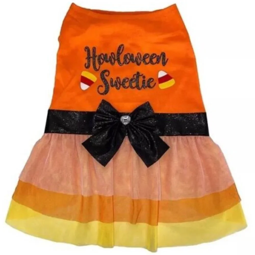 Woof Pet Apparel Halloween Sweetie Dog TuTu Style Dress Size Medium NEW